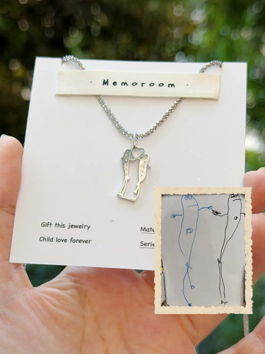 Custom Photo & Drawing Keepsake Necklace – Titanium Steel