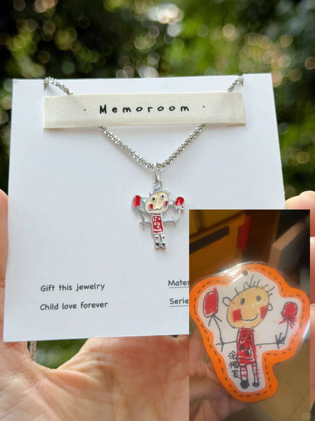 Custom Photo & Drawing Keepsake Necklace – Titanium Steel