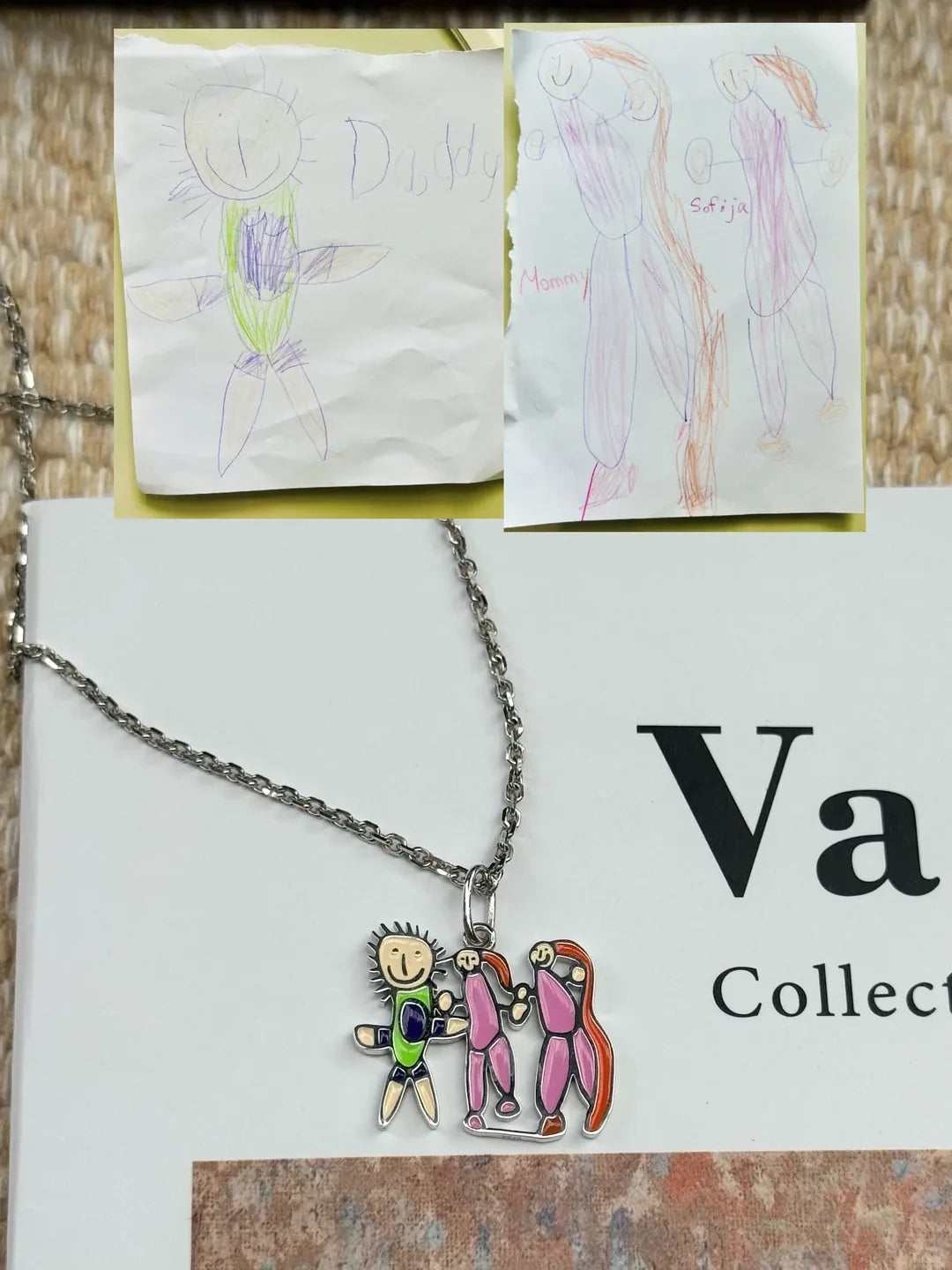 Custom Photo & Drawing Keepsake Necklace – 925 Sterling Silver