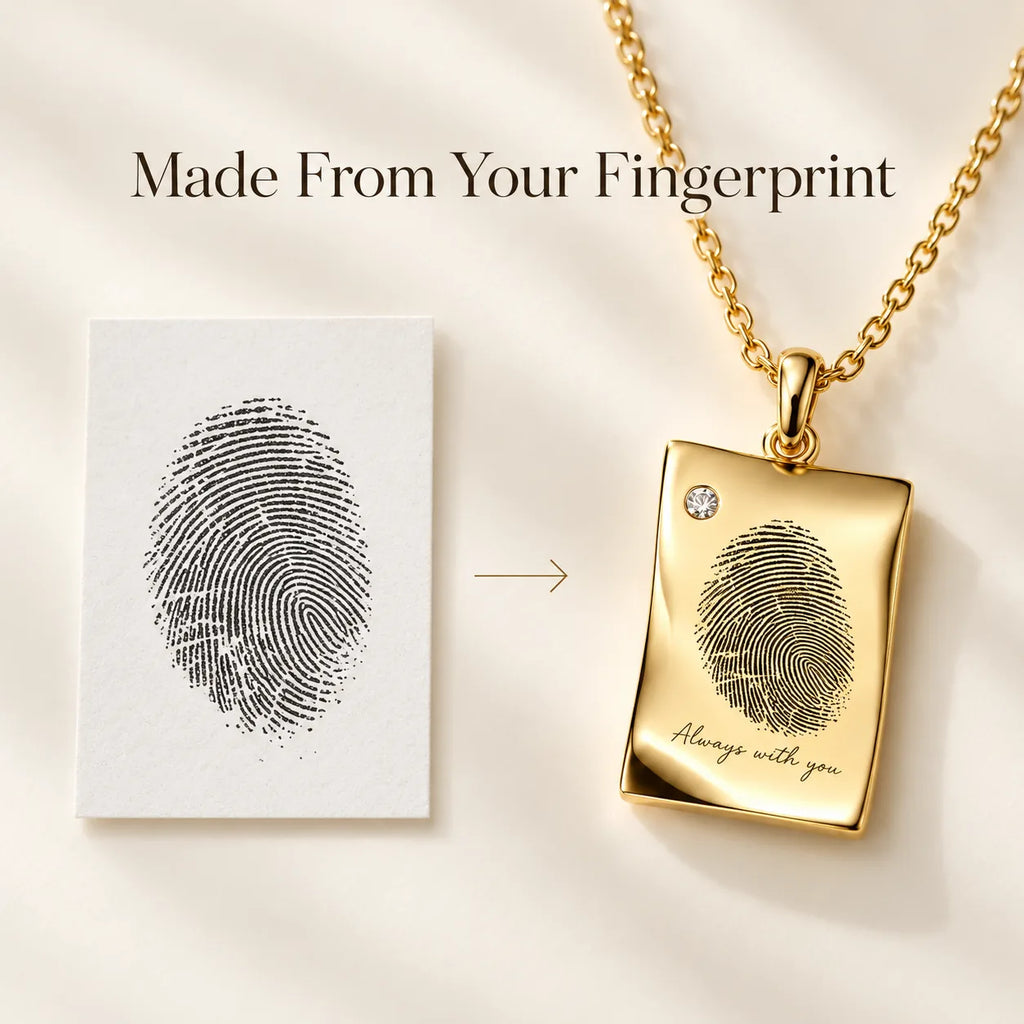 Fingerprint Necklace – Personalized Thumbprint Necklace