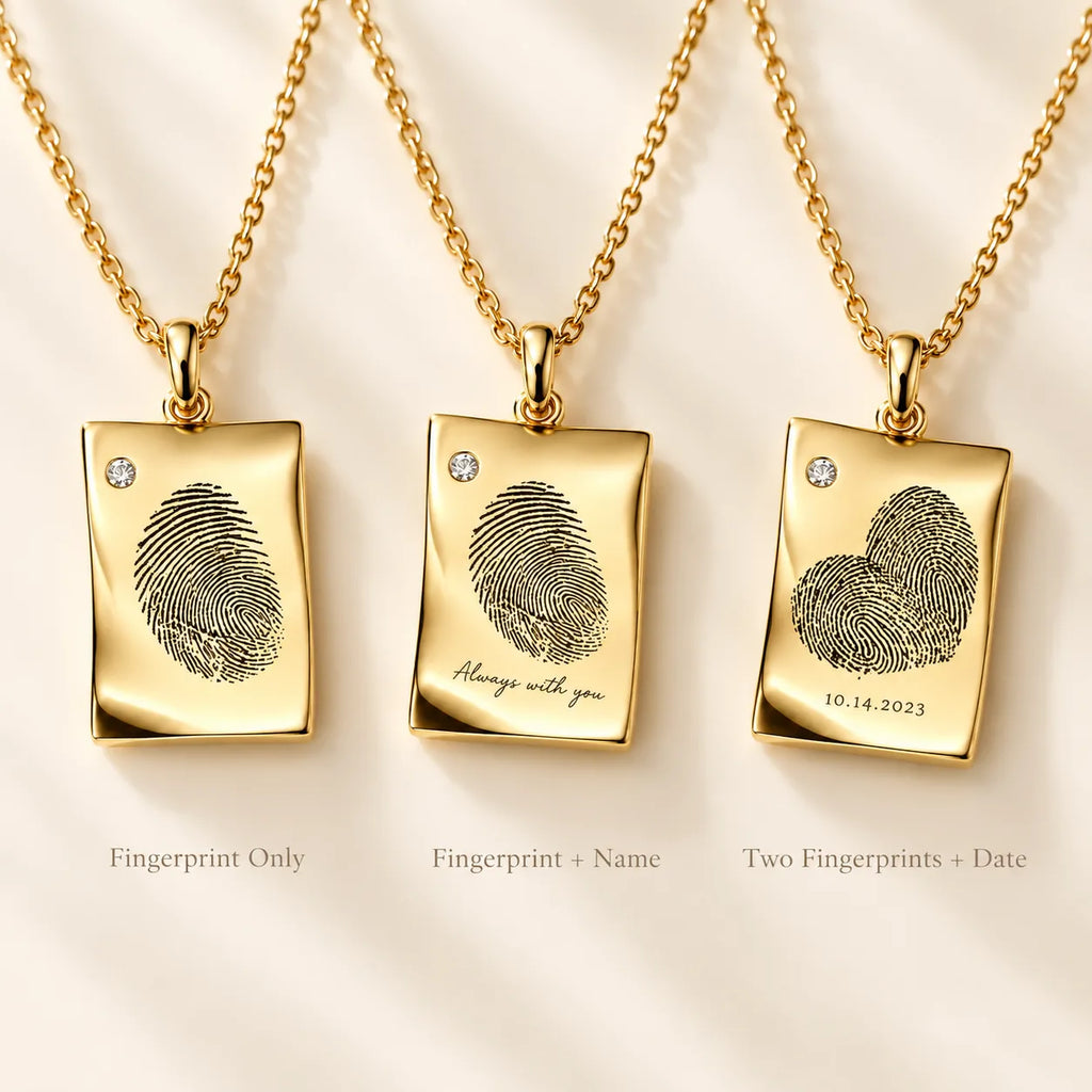Fingerprint Necklace – Personalized Thumbprint Necklace