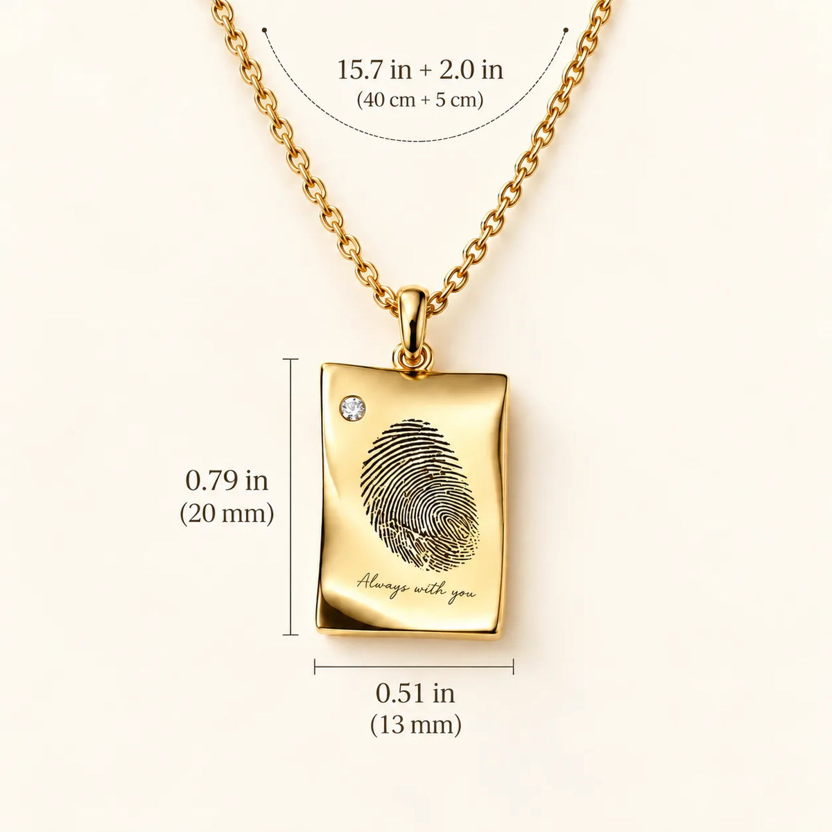 Fingerprint Necklace – Personalized Thumbprint Necklace