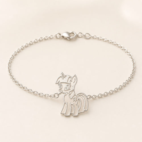 Custom Drawing Chain Bracelet – 925 Sterling Silver in silver finish